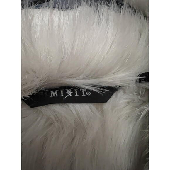 Vtg Mix It Woman’s Large Mid Length Ivory faux suede penny lane coat Peasant Y2k - Picture 3 of 8